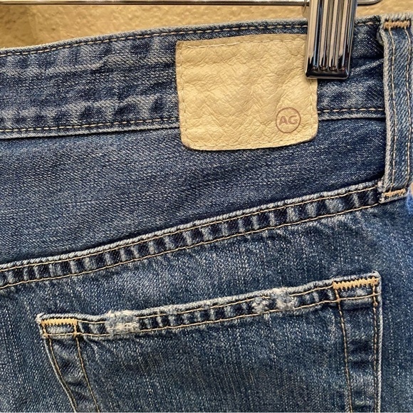 AG Women Blue The Sadie High-Rise Ripped Raw Hem Jean Shorts Size 27R - Picture 6 of 9